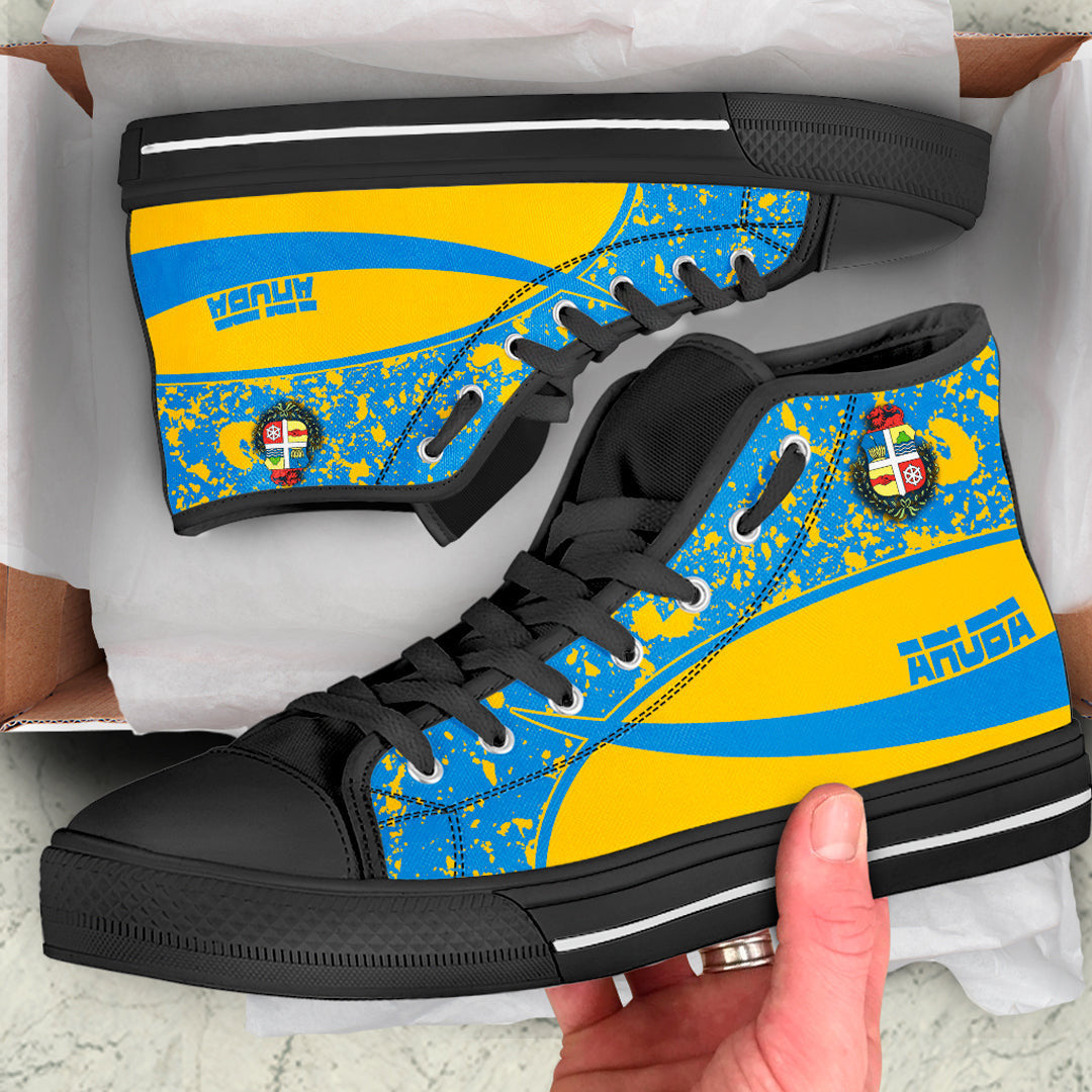 Clothing Aruba Special Flag High Top Shoes