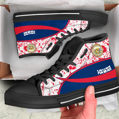 Clothing Hawaii Special Flag High Top Shoes