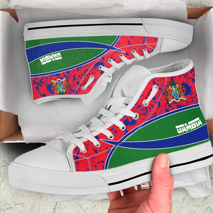 Clothing Gambia Special Flag High Top Shoes