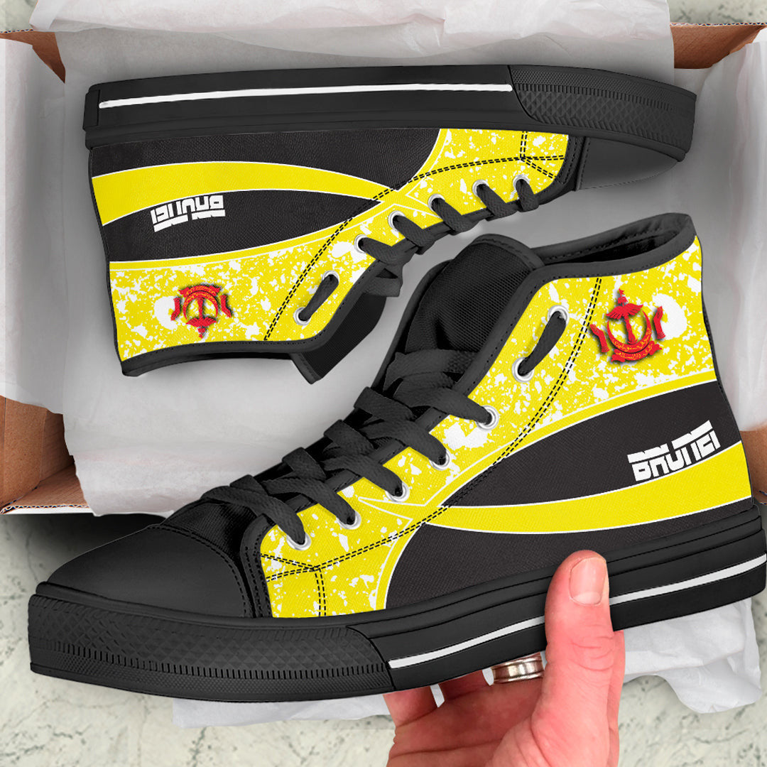 Clothing Brunei Special Flag High Top Shoes