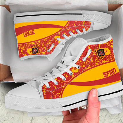 Clothing Spain Special Flag High Top Shoes