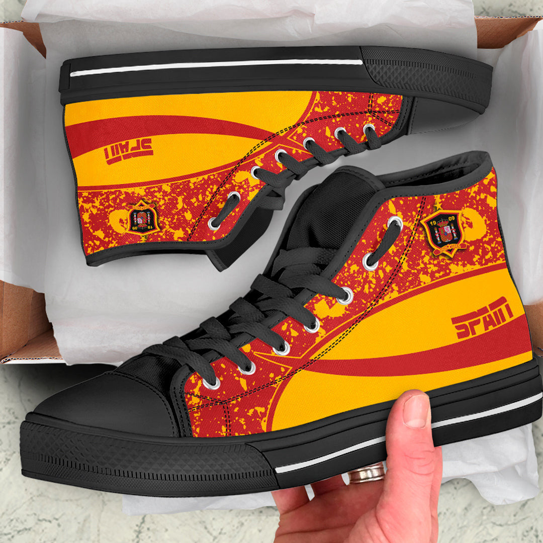 Clothing Spain Special Flag High Top Shoes