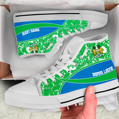 Clothing Sierra Leone Special Flag High Top Shoes
