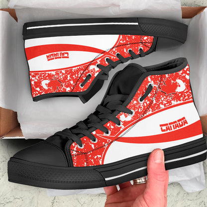 Clothing Canada Special Flag High Top Shoes