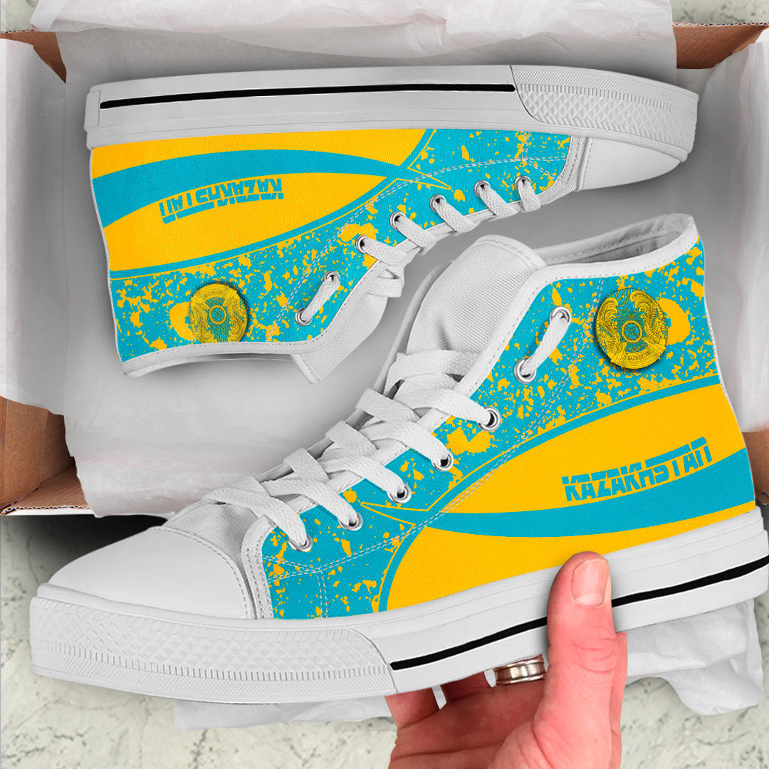 Clothing Kazakhstan Special Flag High Top Shoes