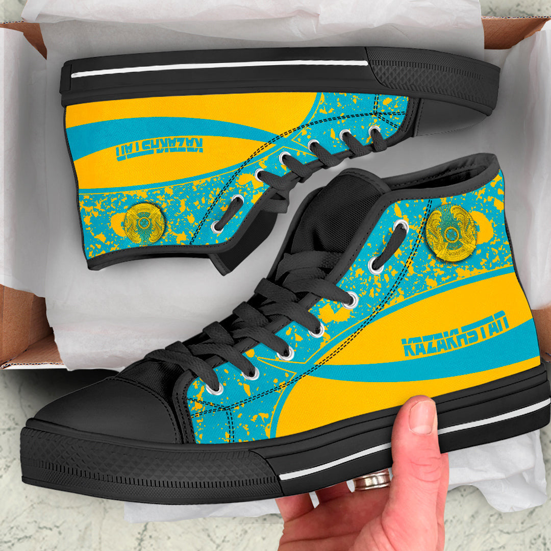 Clothing Kazakhstan Special Flag High Top Shoes