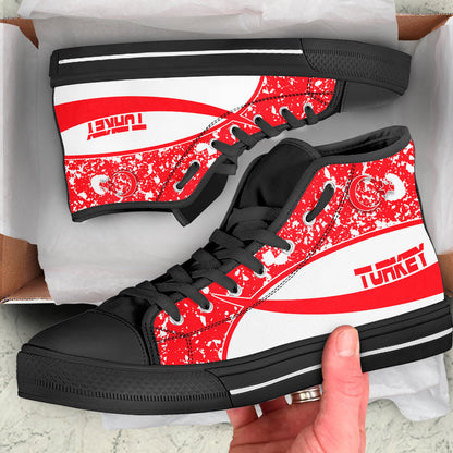 Clothing Turkey Special Flag High Top Shoes