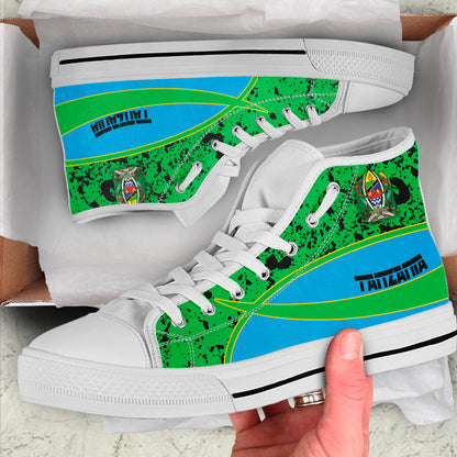 Clothing Tanzania Special Flag High Top Shoes