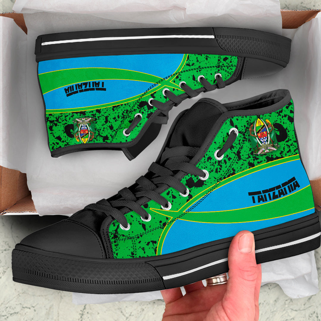 Clothing Tanzania Special Flag High Top Shoes