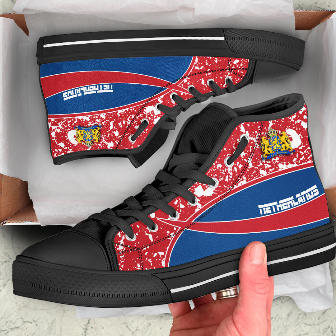Clothing Netherlands Special Flag High Top Shoes