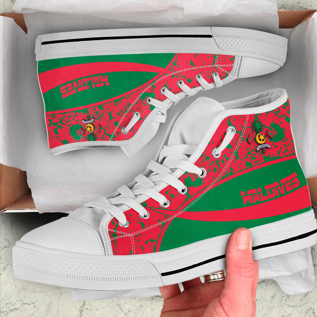 Clothing Maldives Special Flag High Top Shoes