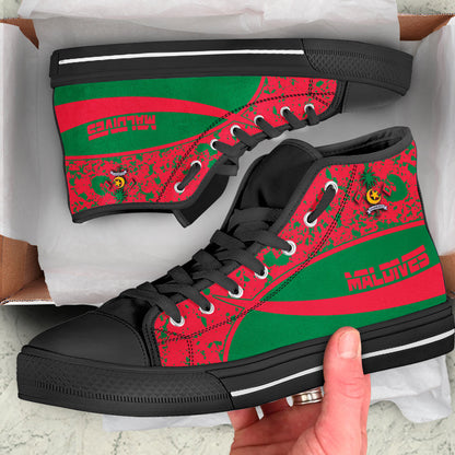 Clothing Maldives Special Flag High Top Shoes