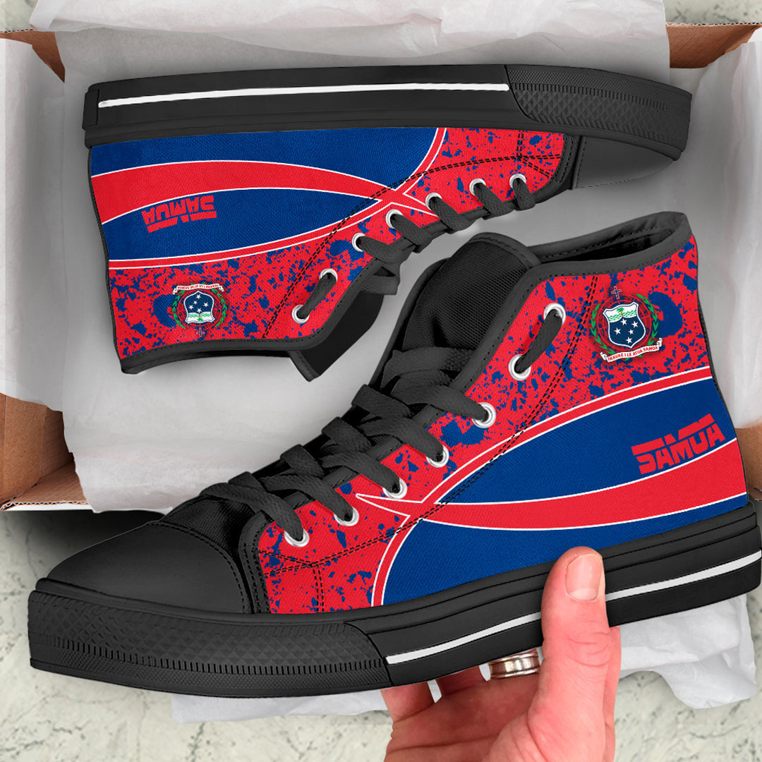 Clothing Samoa Special Flag High Top Shoes