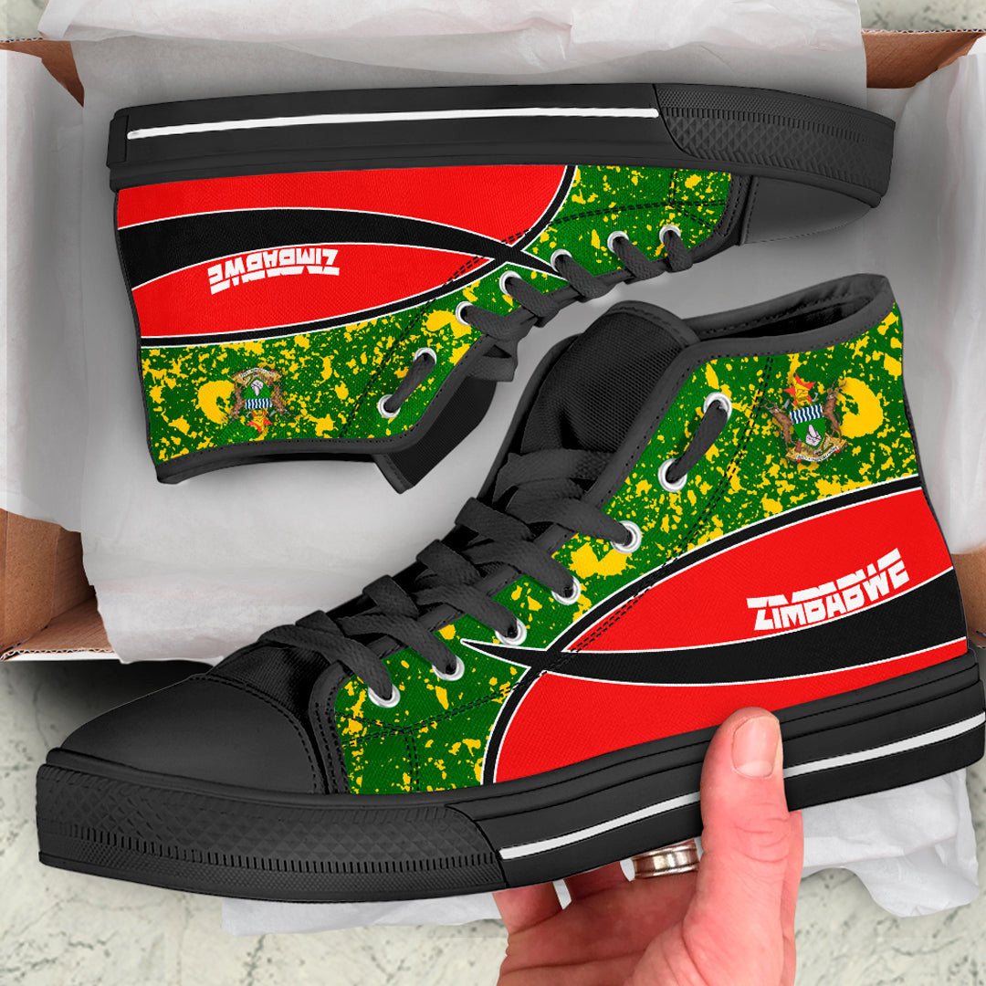Clothing Zimbabwe Special Flag High Top Shoes