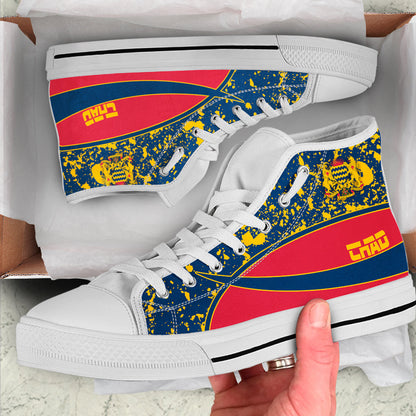 Clothing Chad Special Flag High Top Shoes