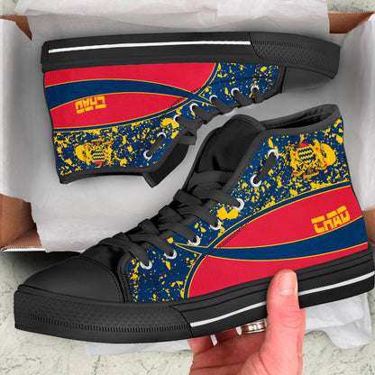 Clothing Chad Special Flag High Top Shoes