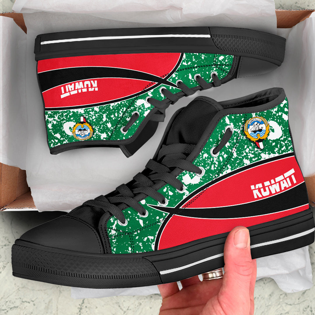 Clothing Kuwait Special Flag High Top Shoes