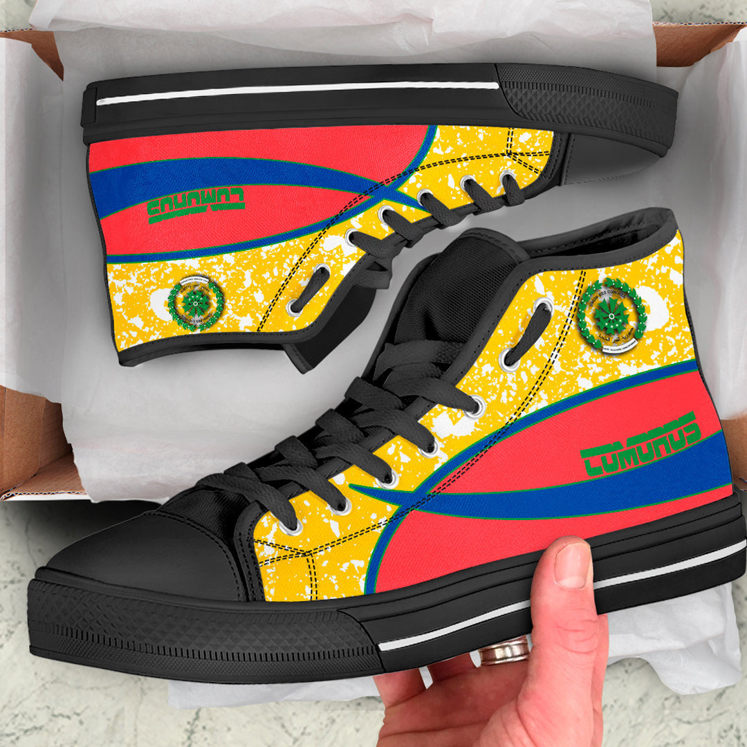 Clothing Comoros Special Flag High Top Shoes