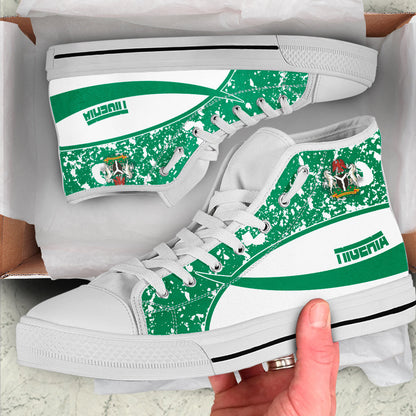 Clothing Nigeria Special Flag High Top Shoes