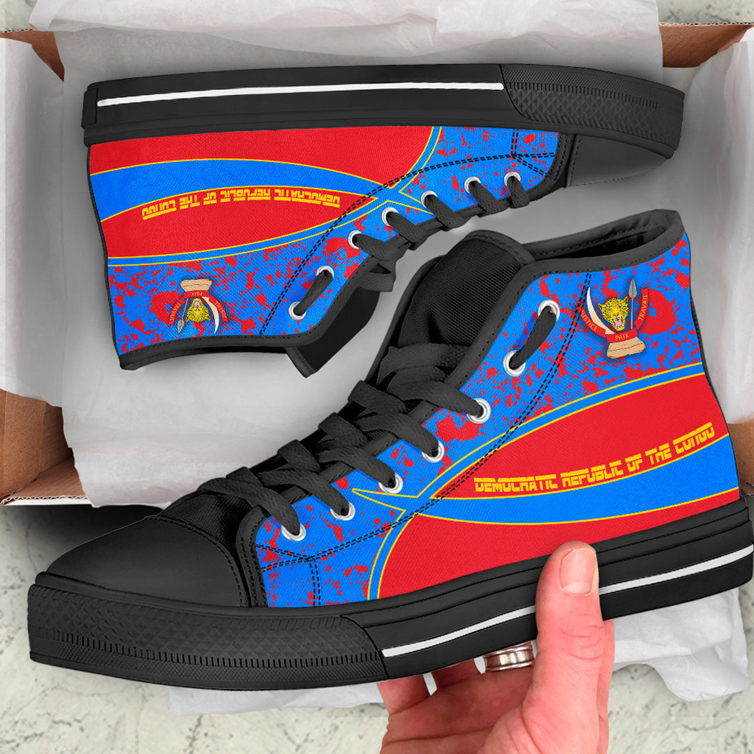 Clothing Democratic Republic Of The Congo Special Flag High Top Shoes