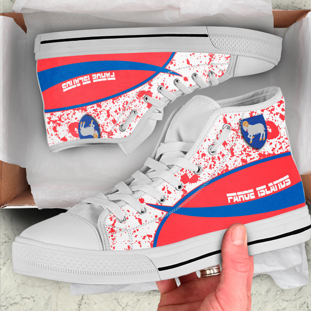 Clothing Faroe Islands Special Flag High Top Shoes