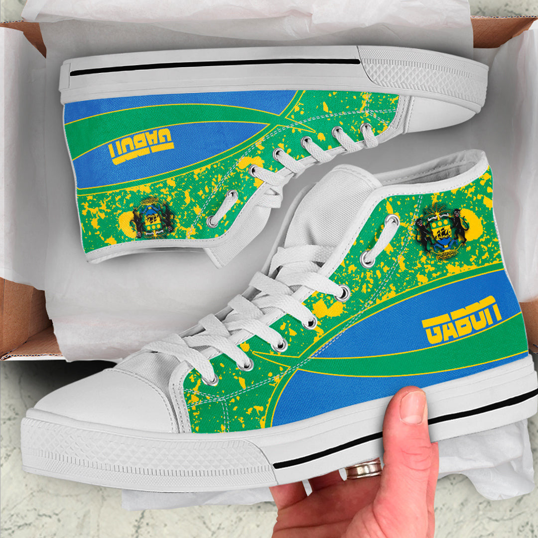 Clothing Gabon Special Flag High Top Shoes