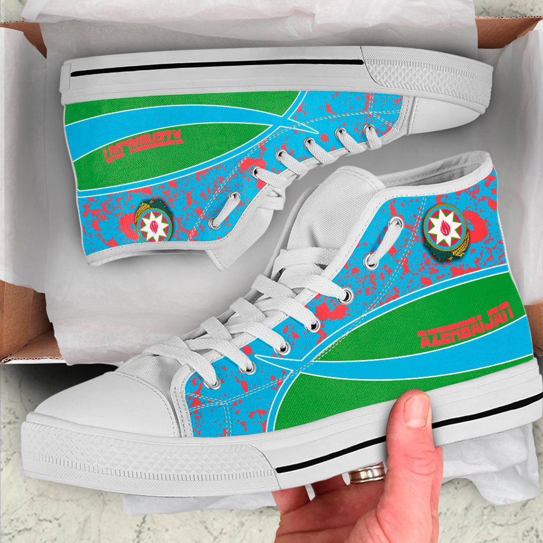 Clothing Azerbaijan Special Flag High Top Shoes