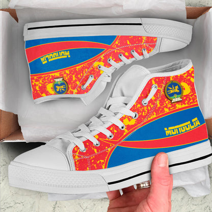 Clothing Mongolia Special Flag High Top Shoes