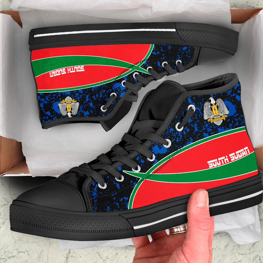 Clothing South Sudan Special Flag High Top Shoes