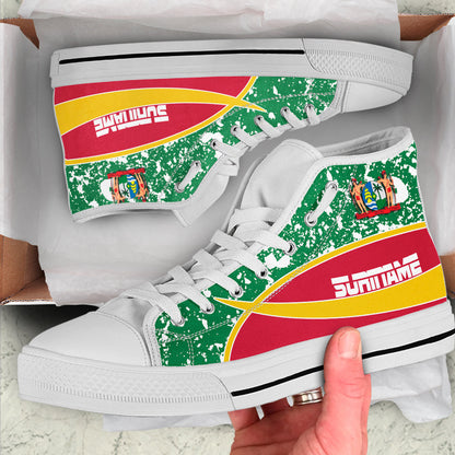 Clothing Suriname Special Flag High Top Shoes