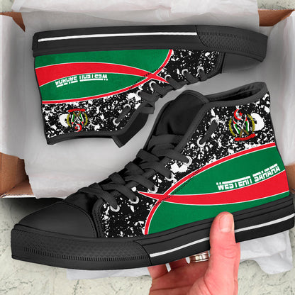 Clothing Western Sahara Special Flag High Top Shoes