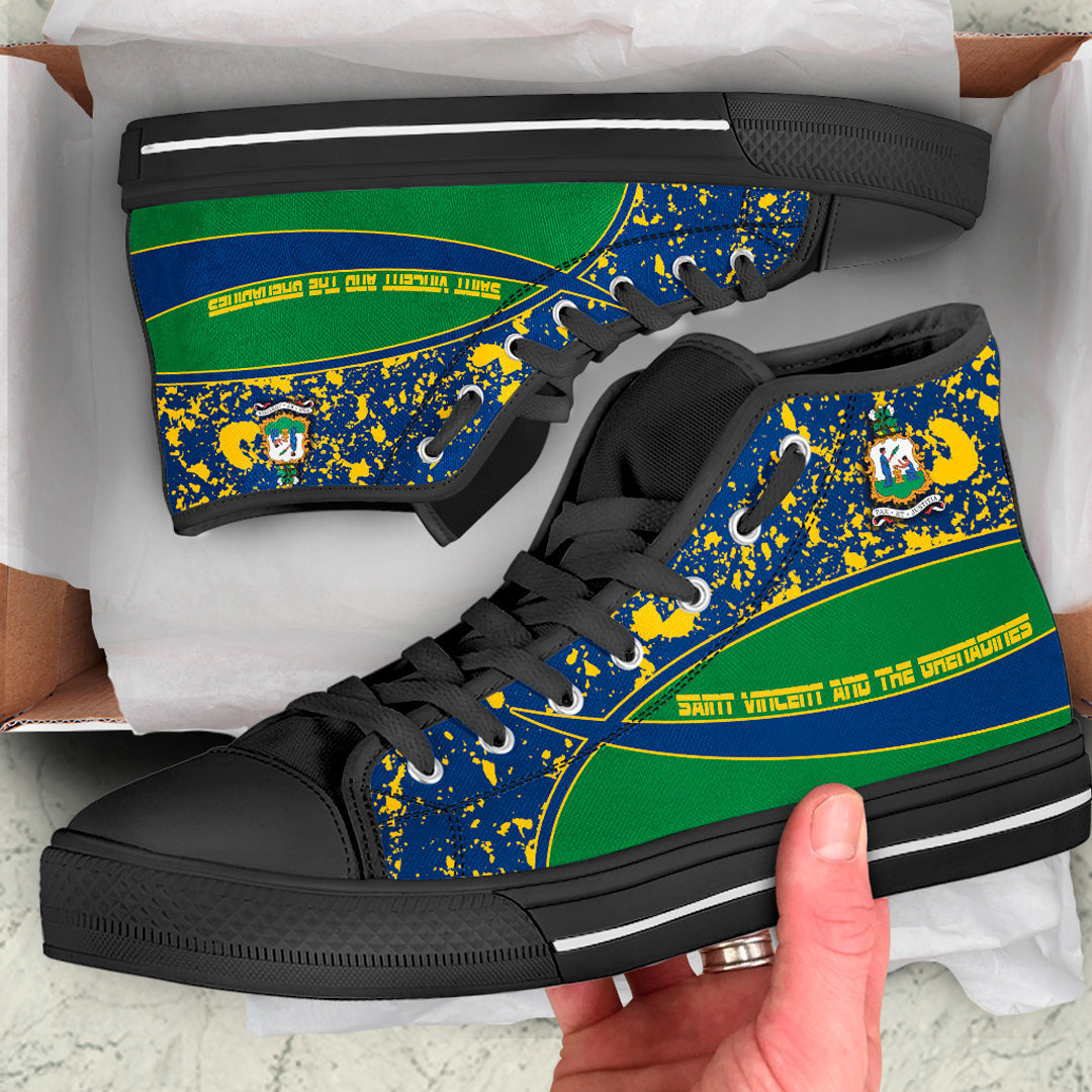 Clothing Saint Vincent And The Grenadines Special Flag High Top Shoes