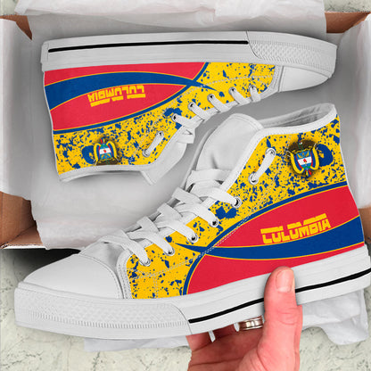 Clothing Colombia Special Flag High Top Shoes