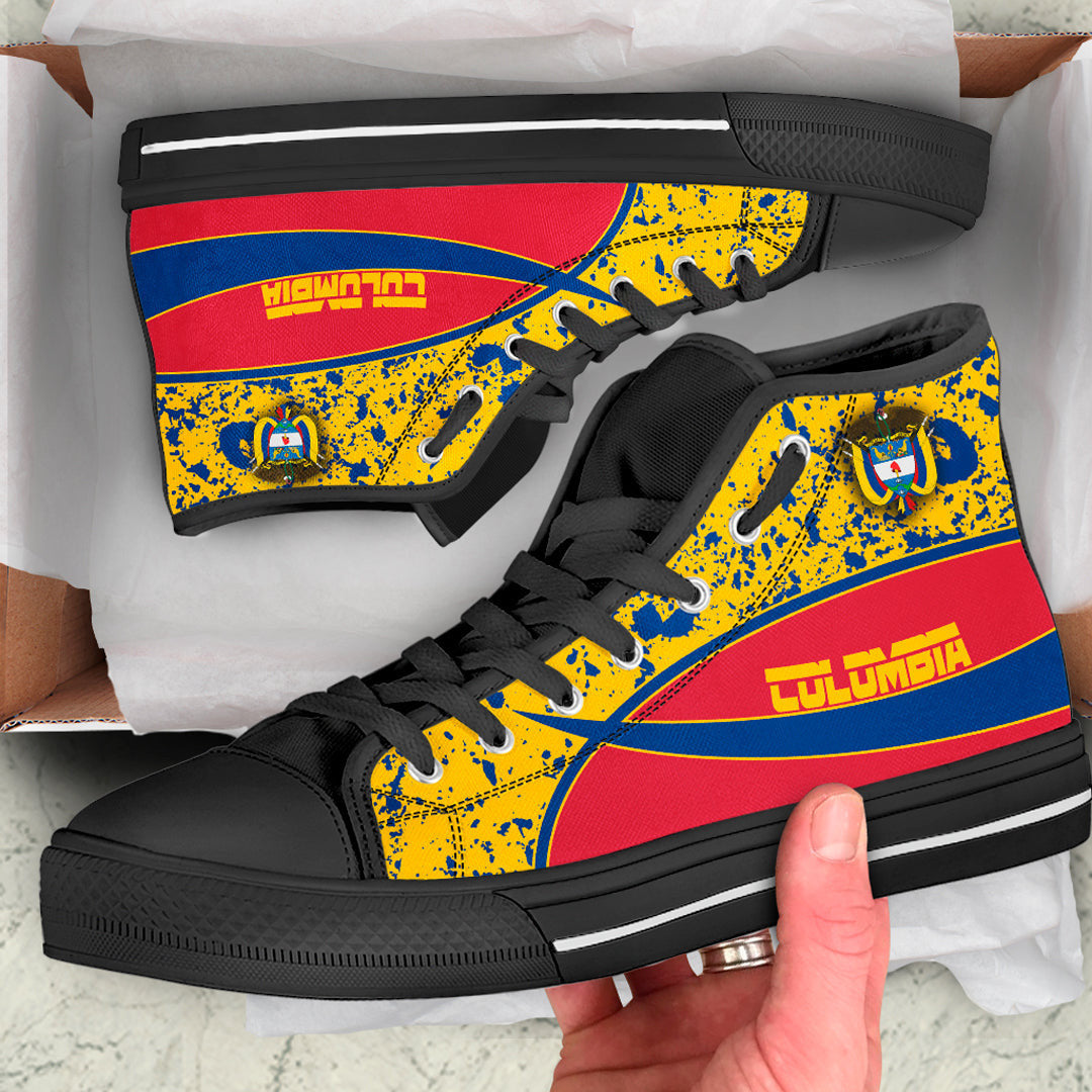 Clothing Colombia Special Flag High Top Shoes