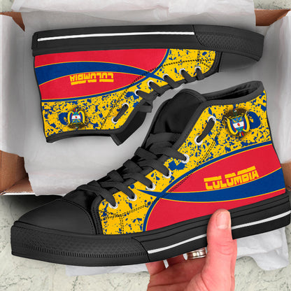 Clothing Colombia Special Flag High Top Shoes