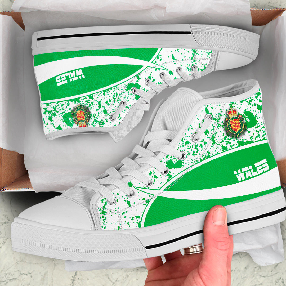 Clothing Wales Special Flag High Top Shoes