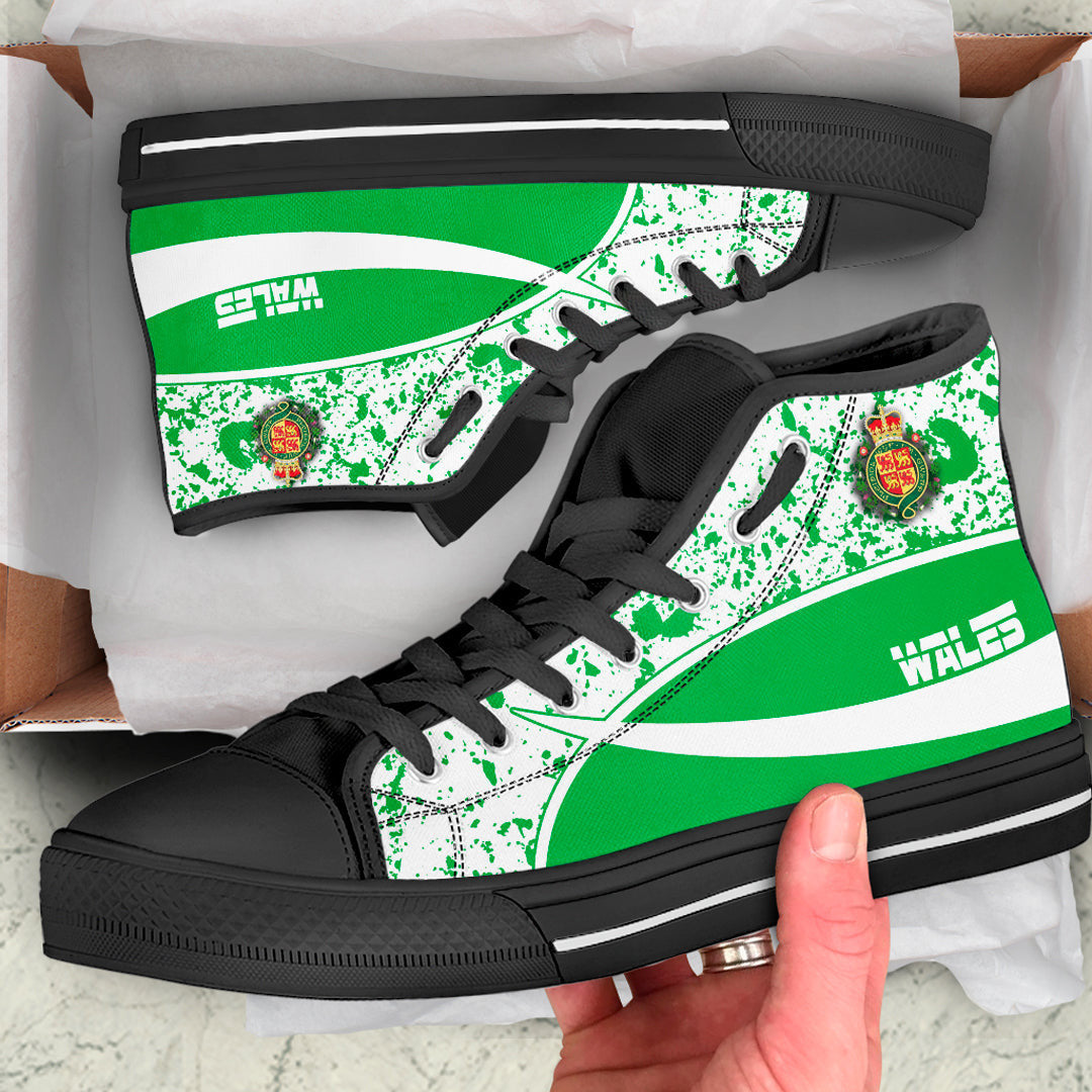 Clothing Wales Special Flag High Top Shoes