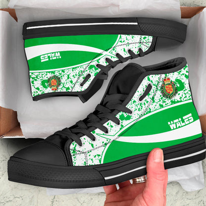 Clothing Wales Special Flag High Top Shoes