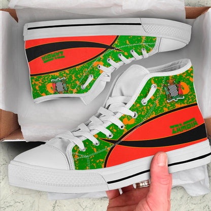 Clothing Zambia Special Flag High Top Shoes