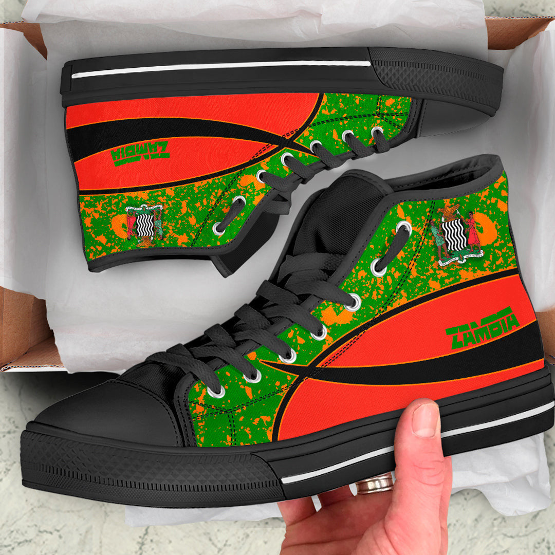 Clothing Zambia Special Flag High Top Shoes
