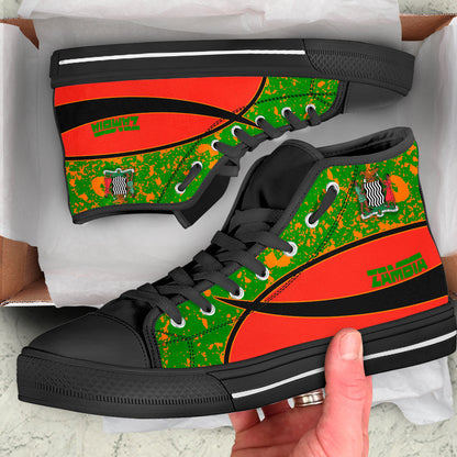 Clothing Zambia Special Flag High Top Shoes
