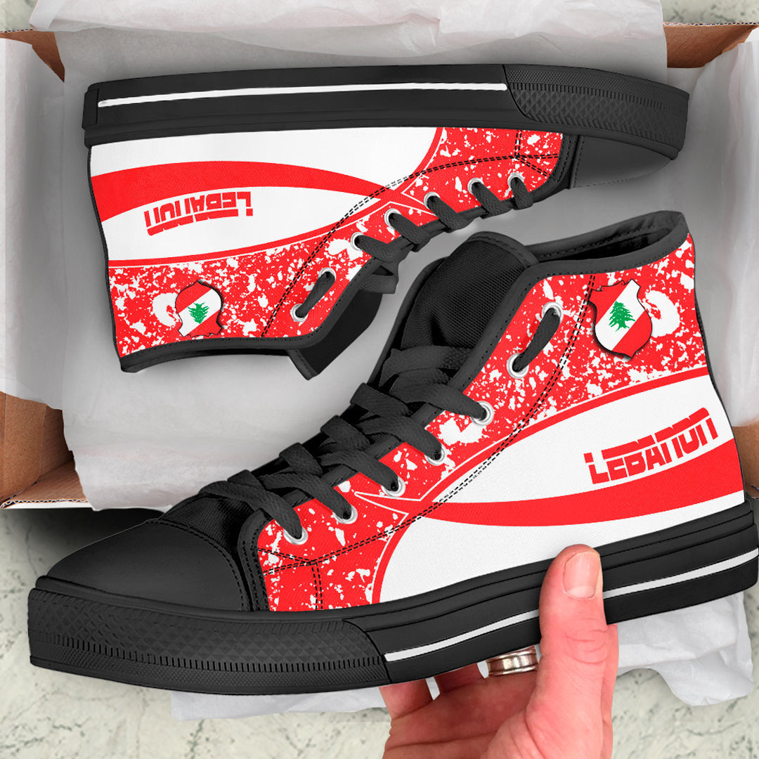 Clothing Lebanon Special Flag High Top Shoes