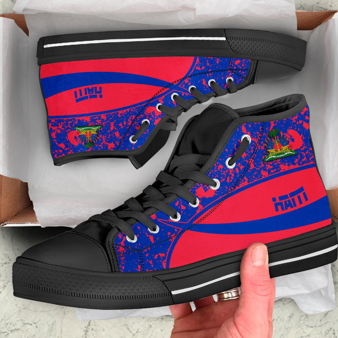 Clothing Haiti Special Flag High Top Shoes