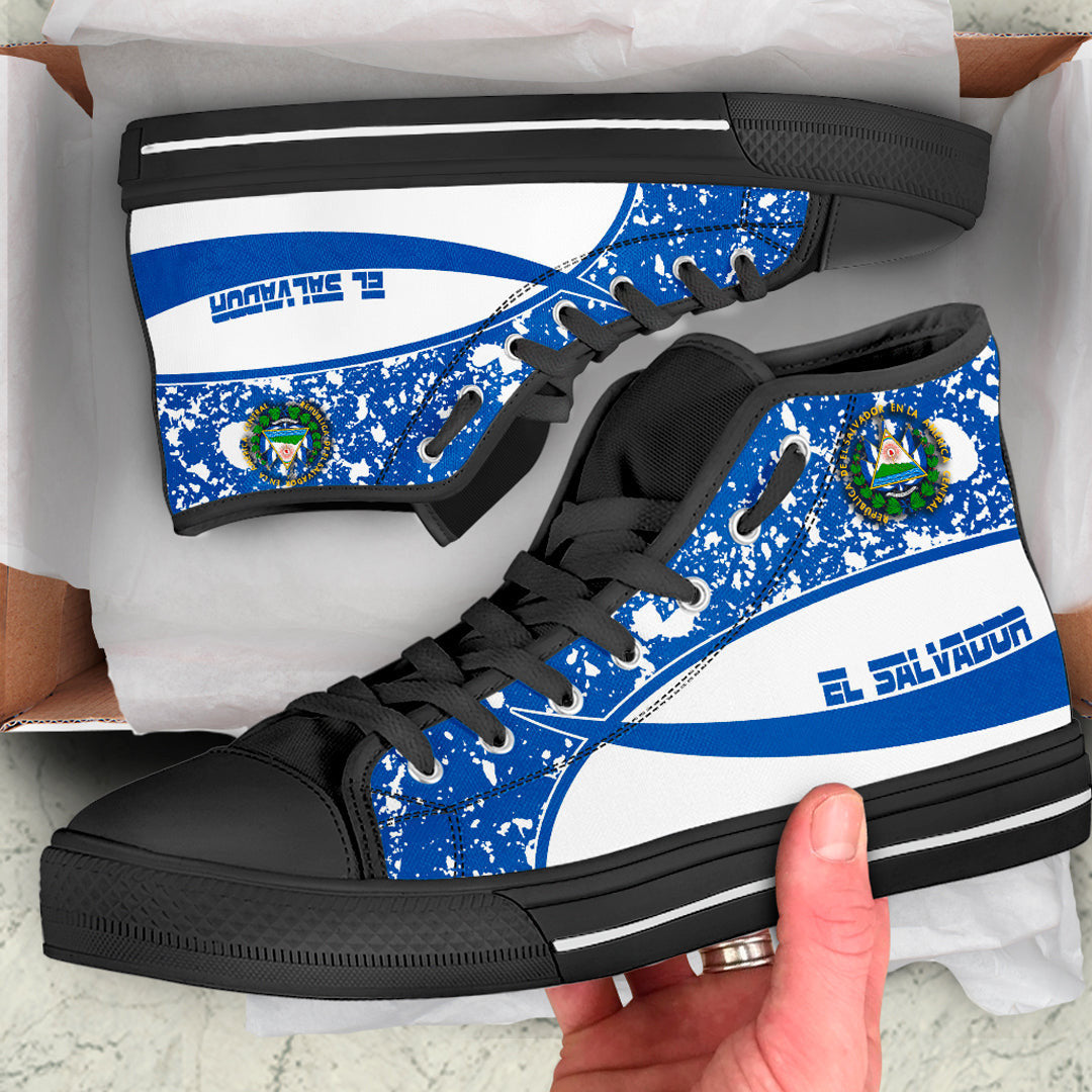 Clothing El Salvador Special Flag High Top Shoes