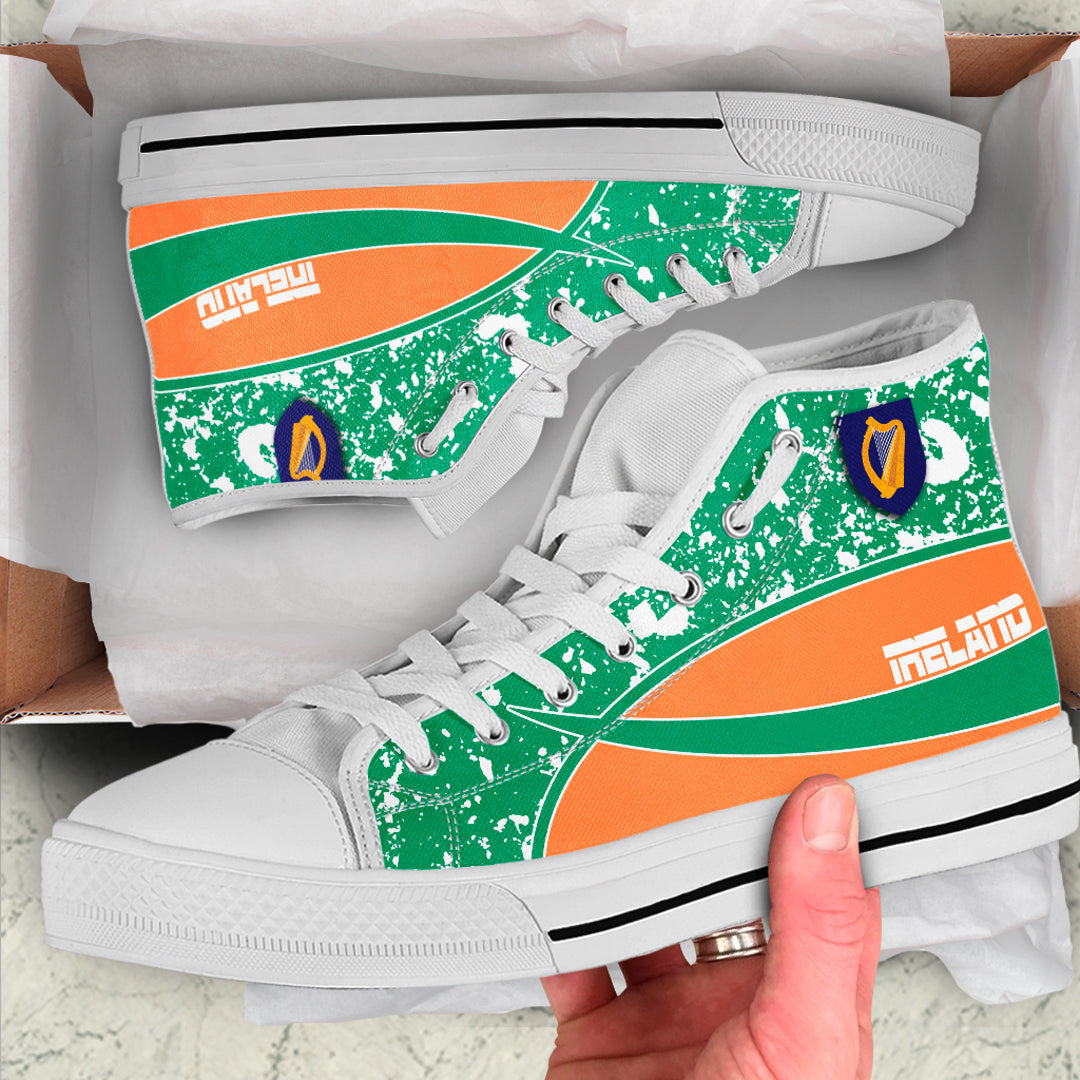 Clothing Ireland Special Flag High Top Shoes