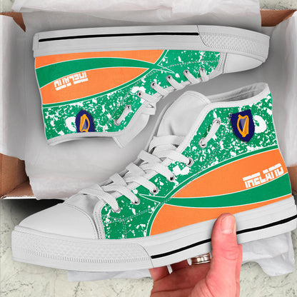 Clothing Ireland Special Flag High Top Shoes