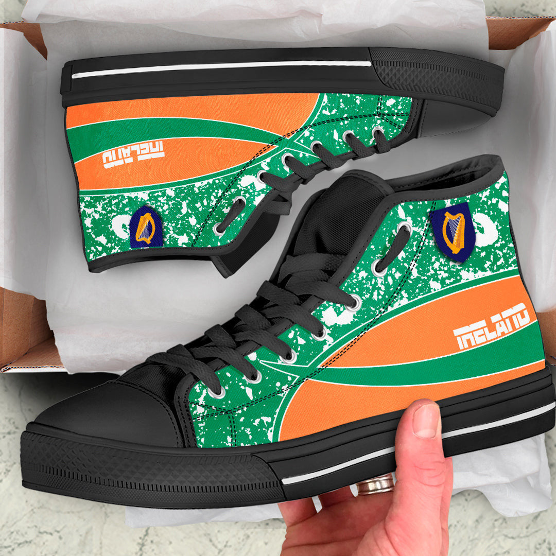 Clothing Ireland Special Flag High Top Shoes