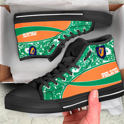 Clothing Ireland Special Flag High Top Shoes