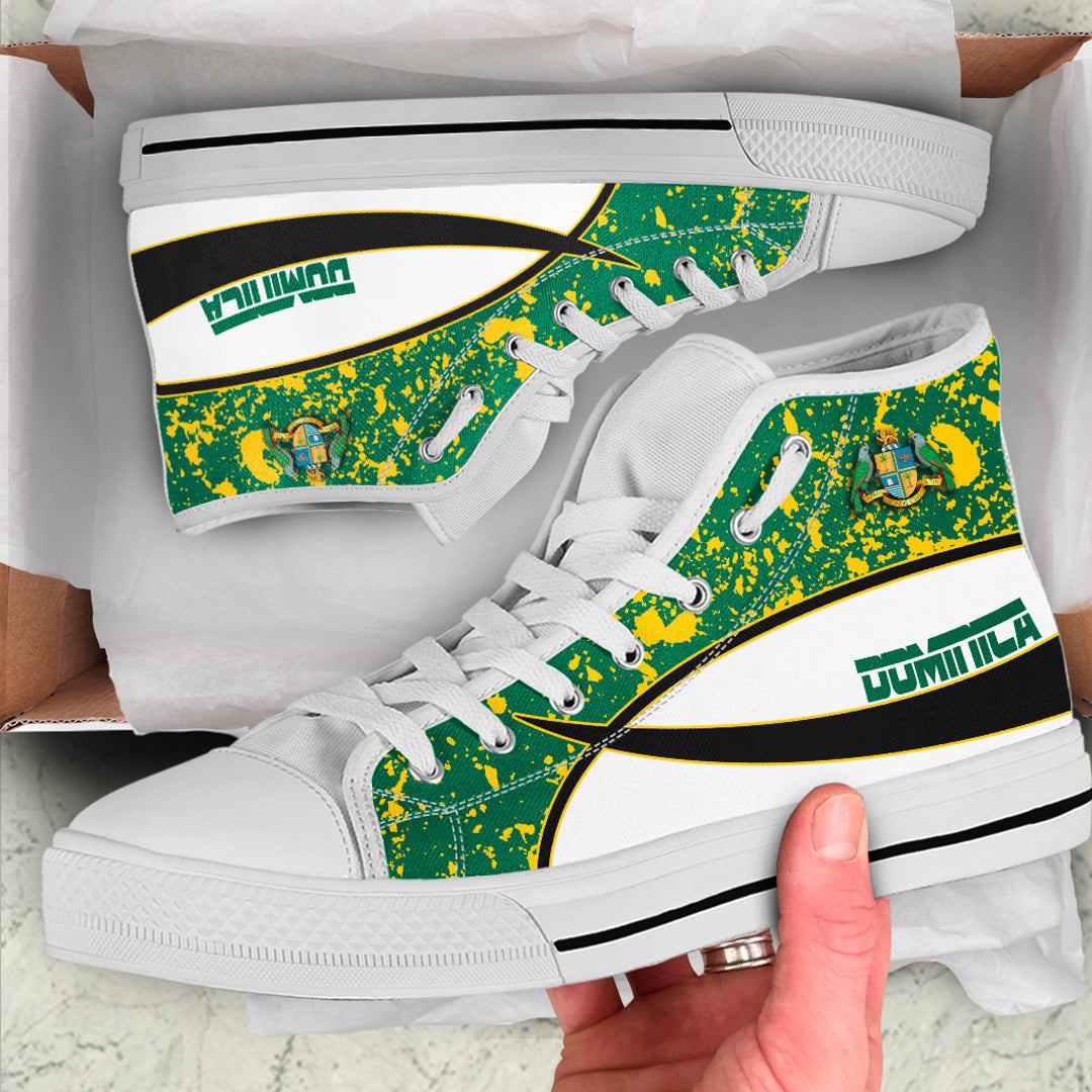 Clothing Dominica Special Flag High Top Shoes