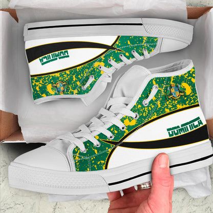 Clothing Dominica Special Flag High Top Shoes